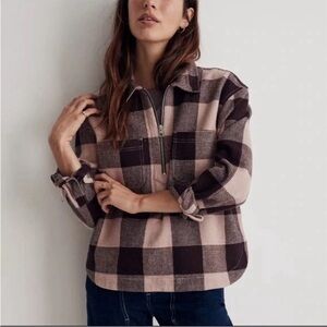 Madewell Buffalo Plaid Waffle Pullover